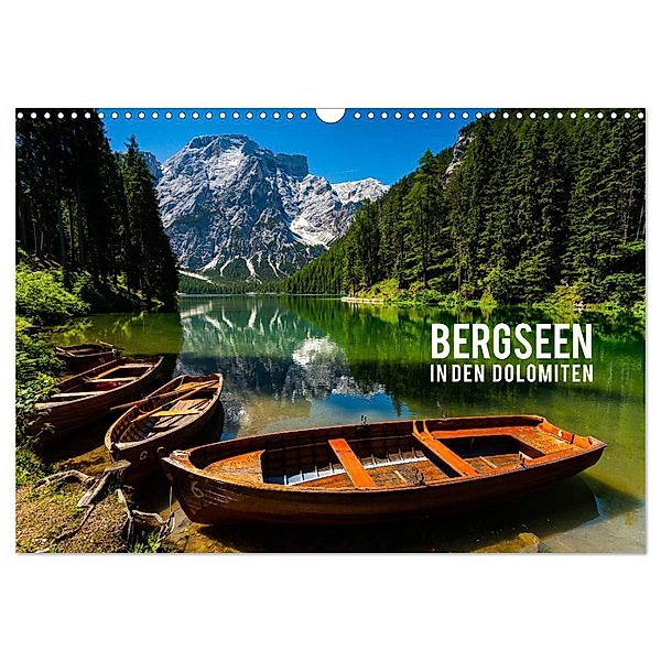 Bergseen in den Dolomiten (Wandkalender 2024 DIN A3 quer), CALVENDO Monatskalender, Mikolaj Gospodarek