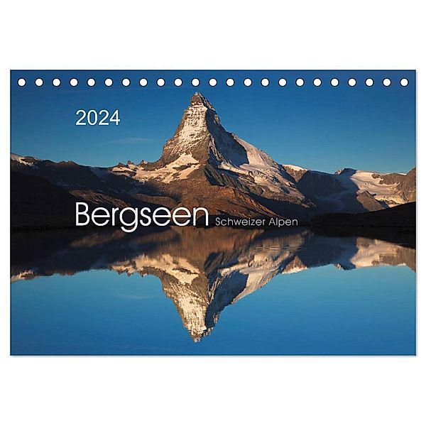 BERGSEEN Schweizer Alpen (Tischkalender 2024 DIN A5 quer), CALVENDO Monatskalender, Lucyna Koch