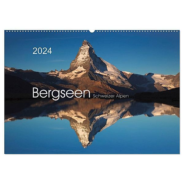 BERGSEEN Schweizer Alpen (Wandkalender 2024 DIN A2 quer), CALVENDO Monatskalender, Lucyna Koch
