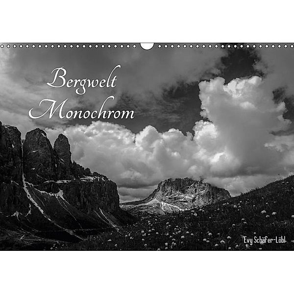 Bergwelt Monochrom (Wandkalender 2017 DIN A3 quer), Evy Schäfer-Löbl