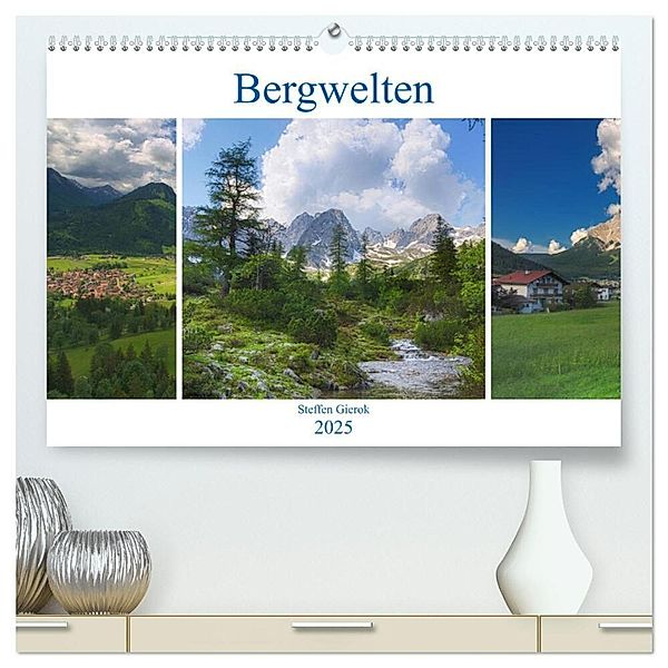 Bergwelten (hochwertiger Premium Wandkalender 2025 DIN A2 quer), Kunstdruck in Hochglanz, Calvendo, Steffen Gierok