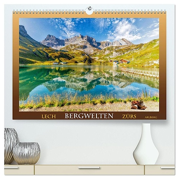 Bergwelten - Lech Zürs Arlberg (hochwertiger Premium Wandkalender 2024 DIN A2 quer), Kunstdruck in Hochglanz, Ulrich Männel