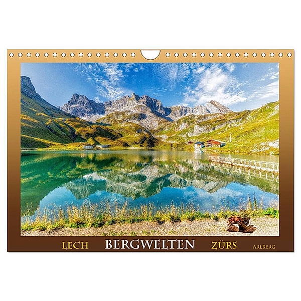 Bergwelten - Lech Zürs Arlberg (Wandkalender 2024 DIN A4 quer), CALVENDO Monatskalender, Ulrich Männel