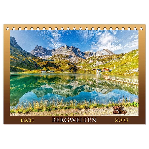 Bergwelten - Lech - Zürs (Tischkalender 2024 DIN A5 quer), CALVENDO Monatskalender, Ulrich Männel
