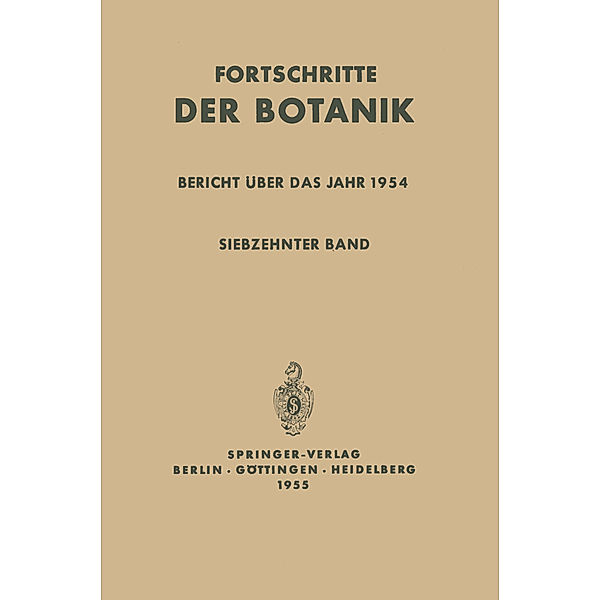 Bericht über das Jahr 1954, Ulrich Lüttge, Wolfram Beyschlag, Burkhard Büdel, Dennis Francis, John Cushman