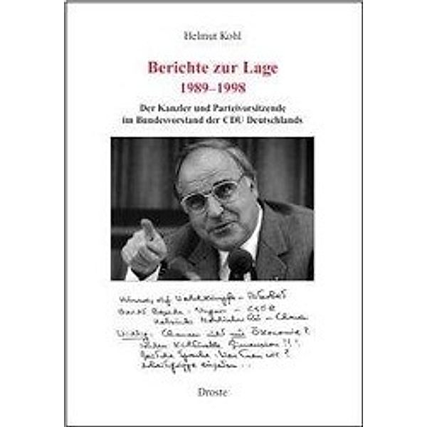 Berichte zur Lage 1989-1998, Helmut Kohl