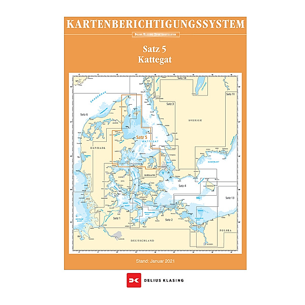 Berichtigung Sportbootkarten Satz 5: Kattegat (Ausgabe 2021), Team Technology Engineering+ Marketing GmbH Dr. Dirk Blume, Nautik Net Frau Petra Blume