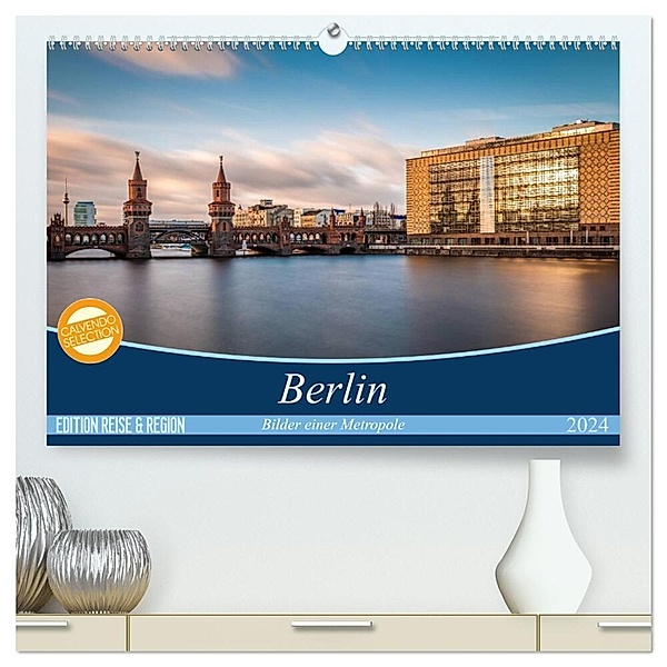Berlin - Bilder einer Metropole (hochwertiger Premium Wandkalender 2024 DIN A2 quer), Kunstdruck in Hochglanz, Vladan Radivojac