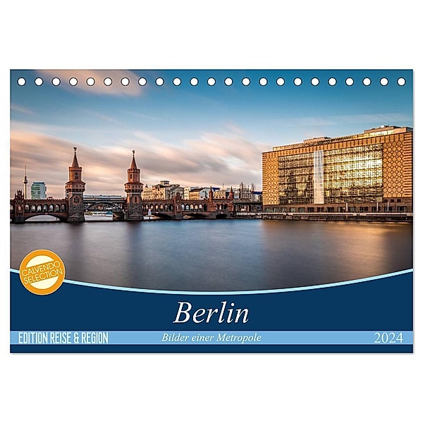 Berlin - Bilder einer Metropole (Tischkalender 2024 DIN A5 quer), CALVENDO Monatskalender, Vladan Radivojac