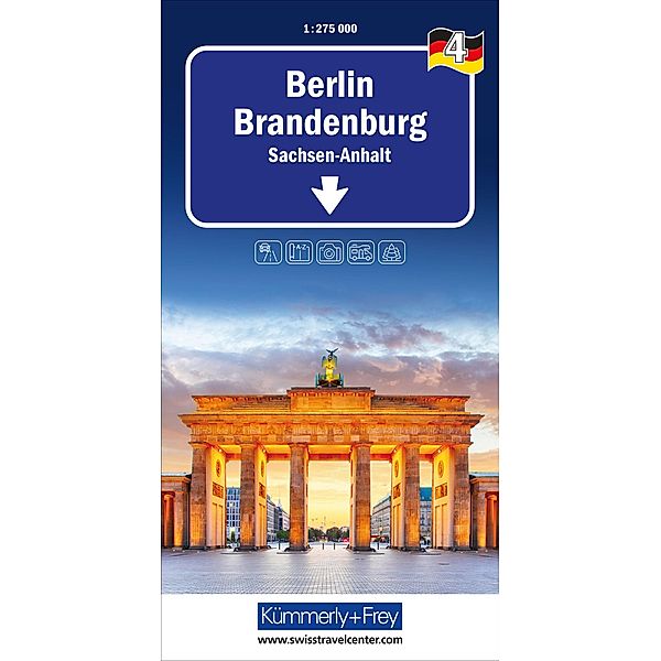 Berlin Brandenburg Nr. 04 Regionalkarte Deutschland 1:275 000