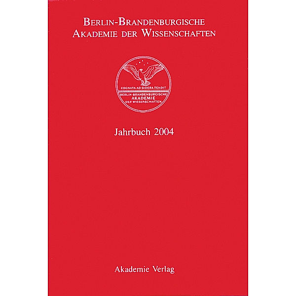 Berlin-Brandenburgische Akademie der Wissenschaften Jahrbuch 2004