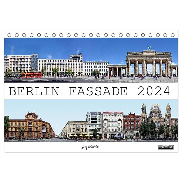 Berlin Fassade (Tischkalender 2024 DIN A5 quer), CALVENDO Monatskalender, Jörg Dietrich