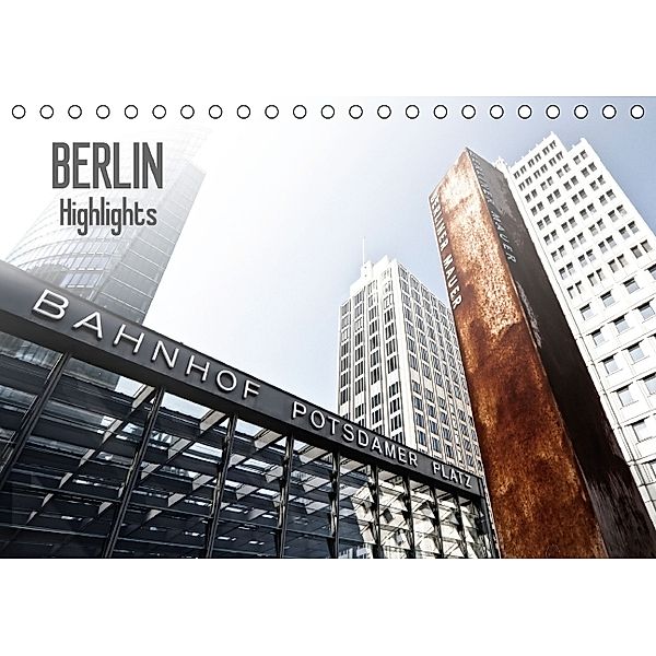 BERLIN - Highlights (FL - Version) (Tischkalender 2014 DIN A5 quer), Melanie Viola