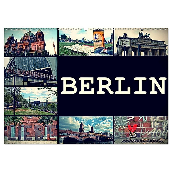 BERLIN horizontal (Wandkalender 2024 DIN A2 quer), CALVENDO Monatskalender, Stephanie Büttner