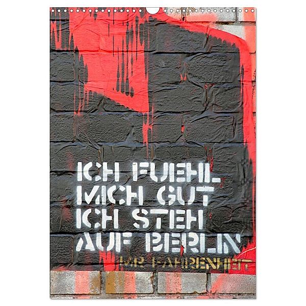 Berlin Street Art (Wandkalender 2024 DIN A3 hoch), CALVENDO Monatskalender, Tobias Vogel