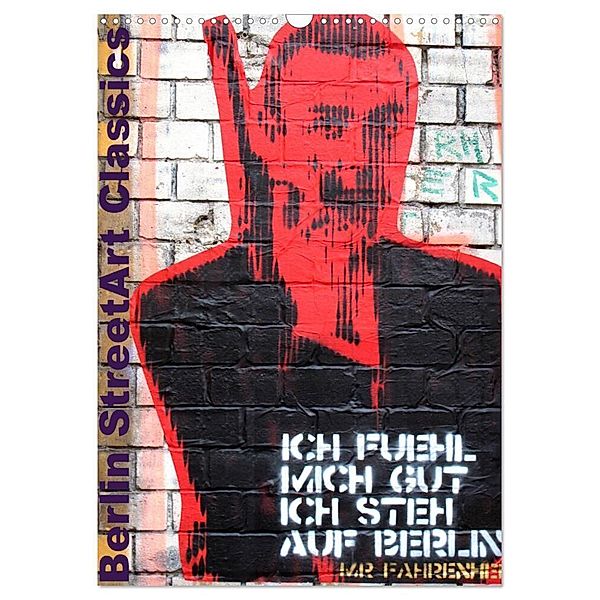 Berlin StreetArt Classics (Wandkalender 2025 DIN A3 hoch), CALVENDO Monatskalender, Calvendo, zwayne/steckandose.com