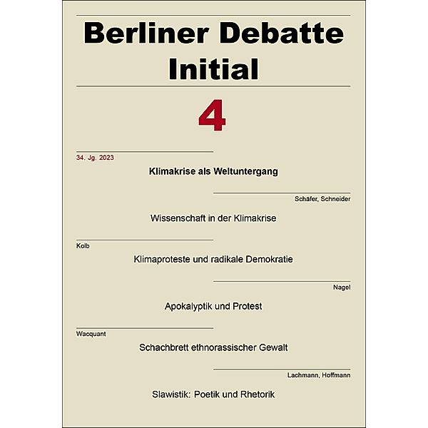 Berliner Debatte Initial 34 (2023) 4