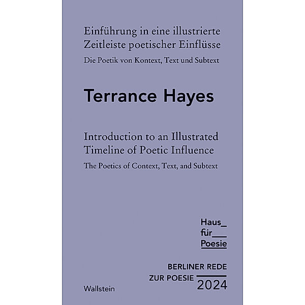 Berliner Rede zur Poesie 2024, Terrance Hayes