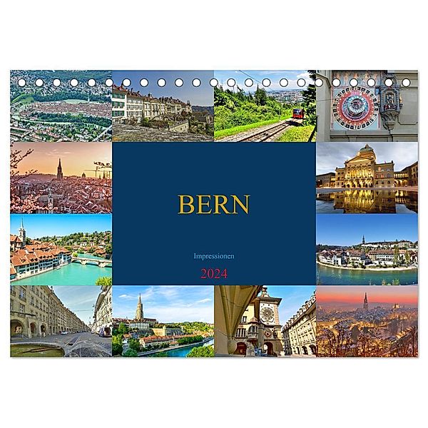 BERN Impressionen (Tischkalender 2024 DIN A5 quer), CALVENDO Monatskalender, Susan Michel