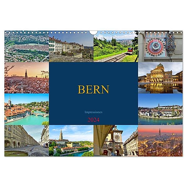 BERN Impressionen (Wandkalender 2024 DIN A3 quer), CALVENDO Monatskalender, Susan Michel