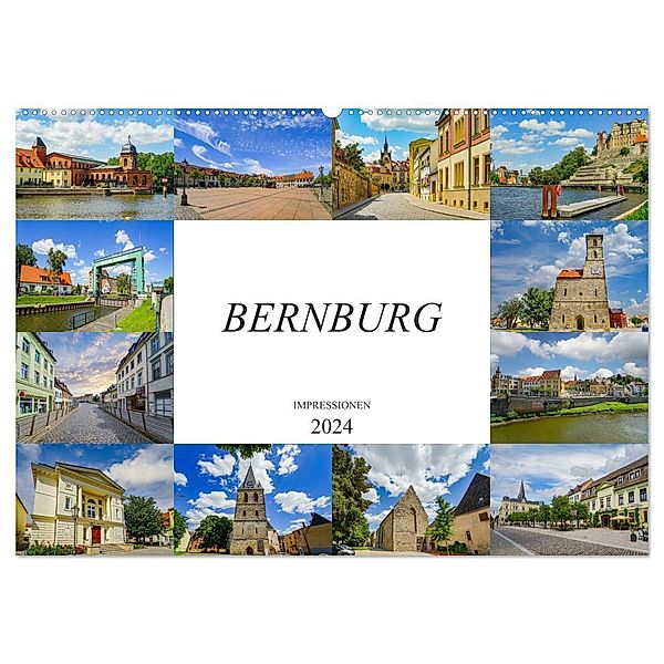 Bernburg Impressionen (Wandkalender 2024 DIN A2 quer), CALVENDO Monatskalender, Dirk Meutzner