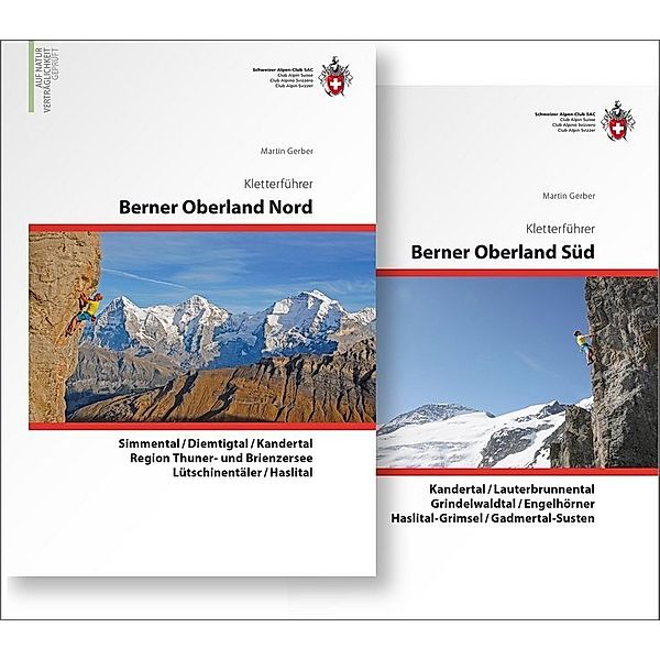 Berner Oberland Kombipaket Klettern, 2 Bde..Bd.1+2, Martin Gerber