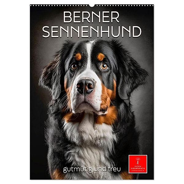 Berner Sennenhund - gutmütig und treu (Wandkalender 2024 DIN A2 hoch), CALVENDO Monatskalender, Peter Roder