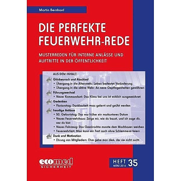 Bernhard, M: Perfekte Feuerwehr-Rede Heft 35, Martin Bernhard