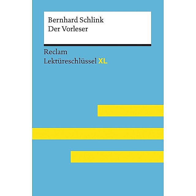 Bernhard Schlink: Der Vorleser Buch versandkostenfrei bei Weltbild.de