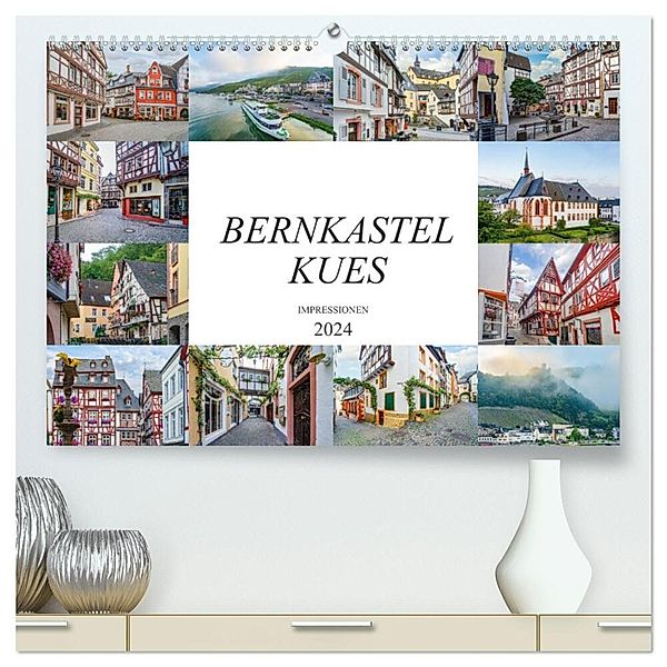 Bernkastel Kues Impressionen (hochwertiger Premium Wandkalender 2024 DIN A2 quer), Kunstdruck in Hochglanz, Dirk Meutzner