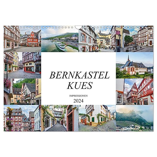 Bernkastel Kues Impressionen (Wandkalender 2024 DIN A3 quer), CALVENDO Monatskalender, Dirk Meutzner