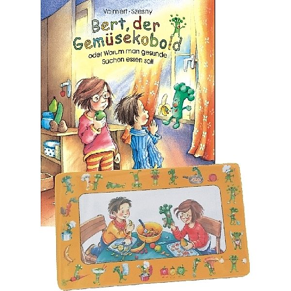 Bert, der Gemüsekobold oder Warum man gesunde Sachen essen soll, m. Frühstücksbrettchen, Julia Volmert