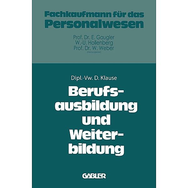 Berufsausbildung und Weiterbildung, Dieter Klause