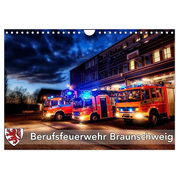 Berufsfeuerwehr Braunschweig (Wandkalender 2024 DIN A4 quer), CALVENDO Monatskalender, Markus Will