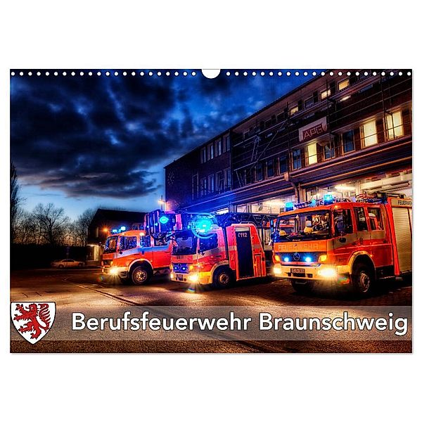 Berufsfeuerwehr Braunschweig (Wandkalender 2024 DIN A3 quer), CALVENDO Monatskalender, Markus Will