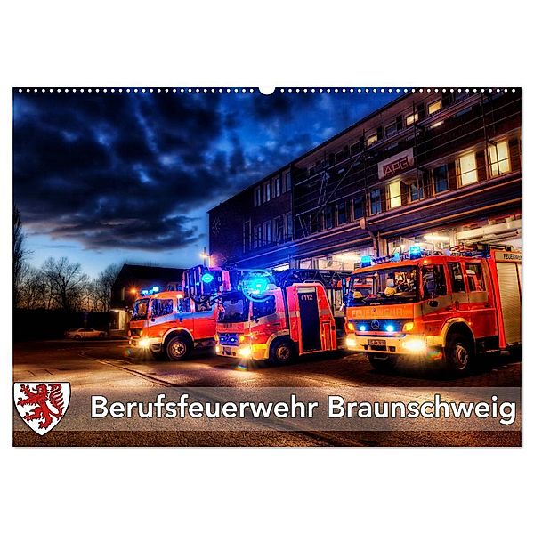 Berufsfeuerwehr Braunschweig (Wandkalender 2024 DIN A2 quer), CALVENDO Monatskalender, Markus Will