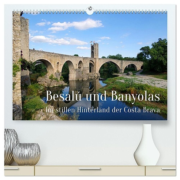 Besalú und Banyolas (hochwertiger Premium Wandkalender 2024 DIN A2 quer), Kunstdruck in Hochglanz, Berthold Werner