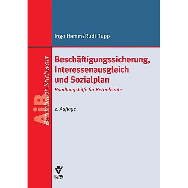 Beschäftigungssicherung, Interessenausgleich und Sozialplan, Ingo Hamm, Rudi Rupp