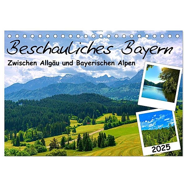 Beschauliches Bayern (Tischkalender 2025 DIN A5 quer), CALVENDO Monatskalender, Calvendo, Lost Plastron Pictures