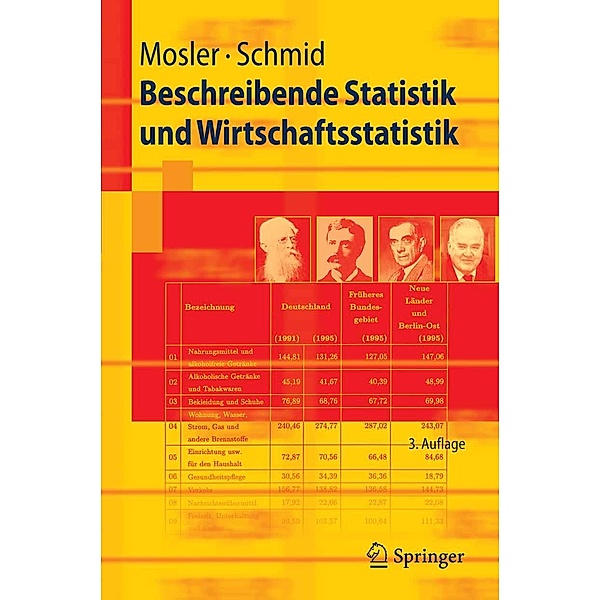 Beschreibende Statistik und Wirtschaftsstatistik / Springer-Lehrbuch, Karl Mosler, Friedrich Schmid