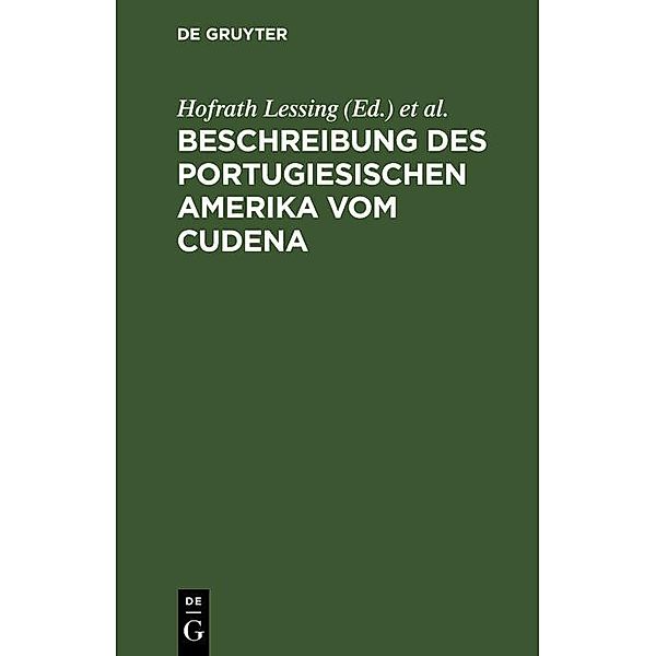 Beschreibung des portugiesischen Amerika vom Cudena