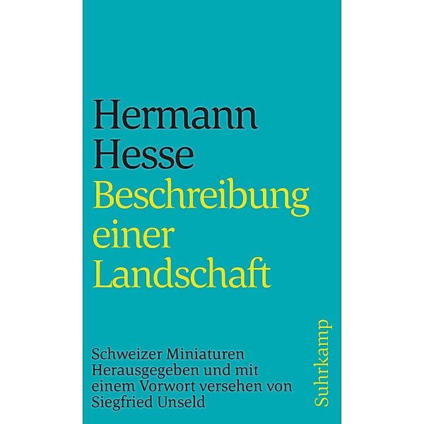 Beschreibung einer Landschaft / suhrkamp taschenbücher Allgemeine Reihe Bd.1970, Hermann Hesse