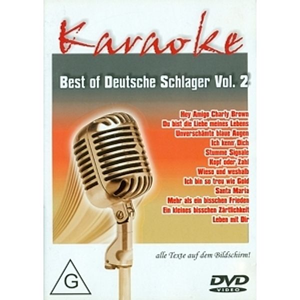 Best Of Deutsche Schlager - Vol.2, Karaoke, Various