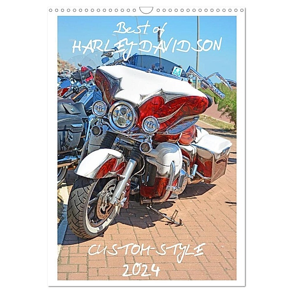 Best of Harley-Davidson Custom-Style 2024 (Wandkalender 2024 DIN A3 hoch), CALVENDO Monatskalender, Volker Wolf