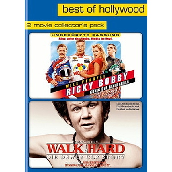 Best of Hollywood - 2 Movie Collector's Pack: Ricky Bobby / Walk Hard, Will Ferrell, Adam McKay, Judd Apatow, Jake Kasdan