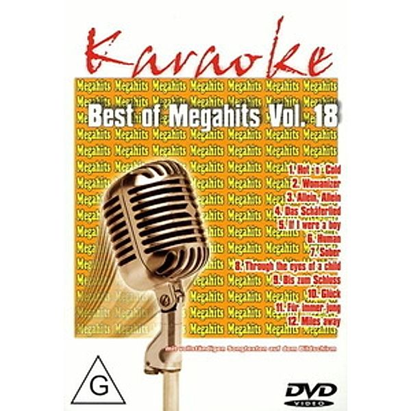 Best Of Megahits 18/Dvd, Karaoke