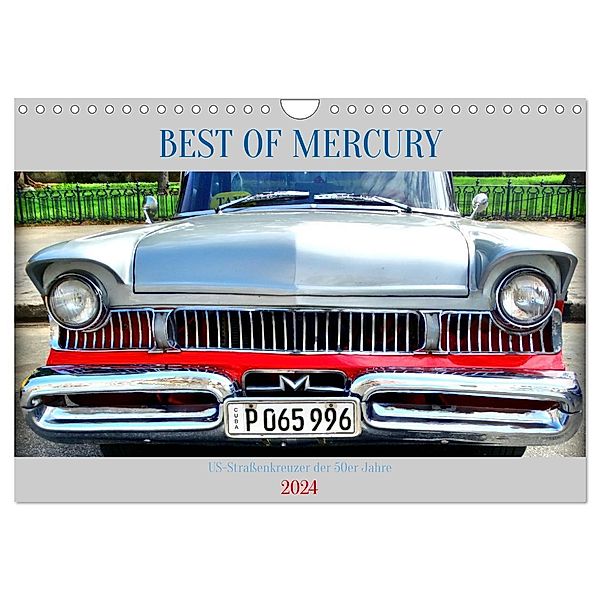 BEST OF MERCURY - US-Straßenkreuzer der 50er Jahre (Wandkalender 2024 DIN A4 quer), CALVENDO Monatskalender, Henning von Löwis of Menar
