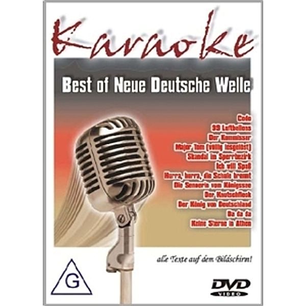 Best Of Neue Deutsche Welle Vol 1 - Karaoke Dvd, Karaoke, Various