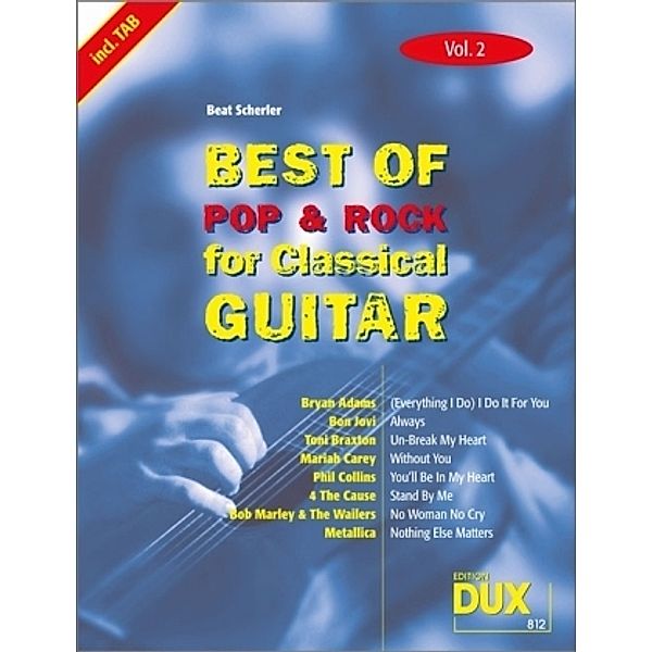 Best of Pop & Rock for Classical Guitar.Vol.2