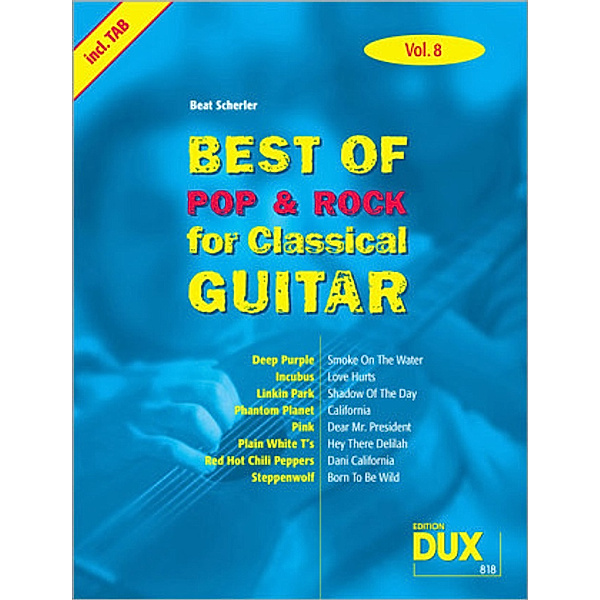 Best of  Pop & Rock for Classical Guitar Vol. 8